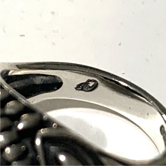 Sold❌Carolyn Pollack Sterling Silver 925 Mother of Pearl Ring Sz 6 - Picture 7 of 8